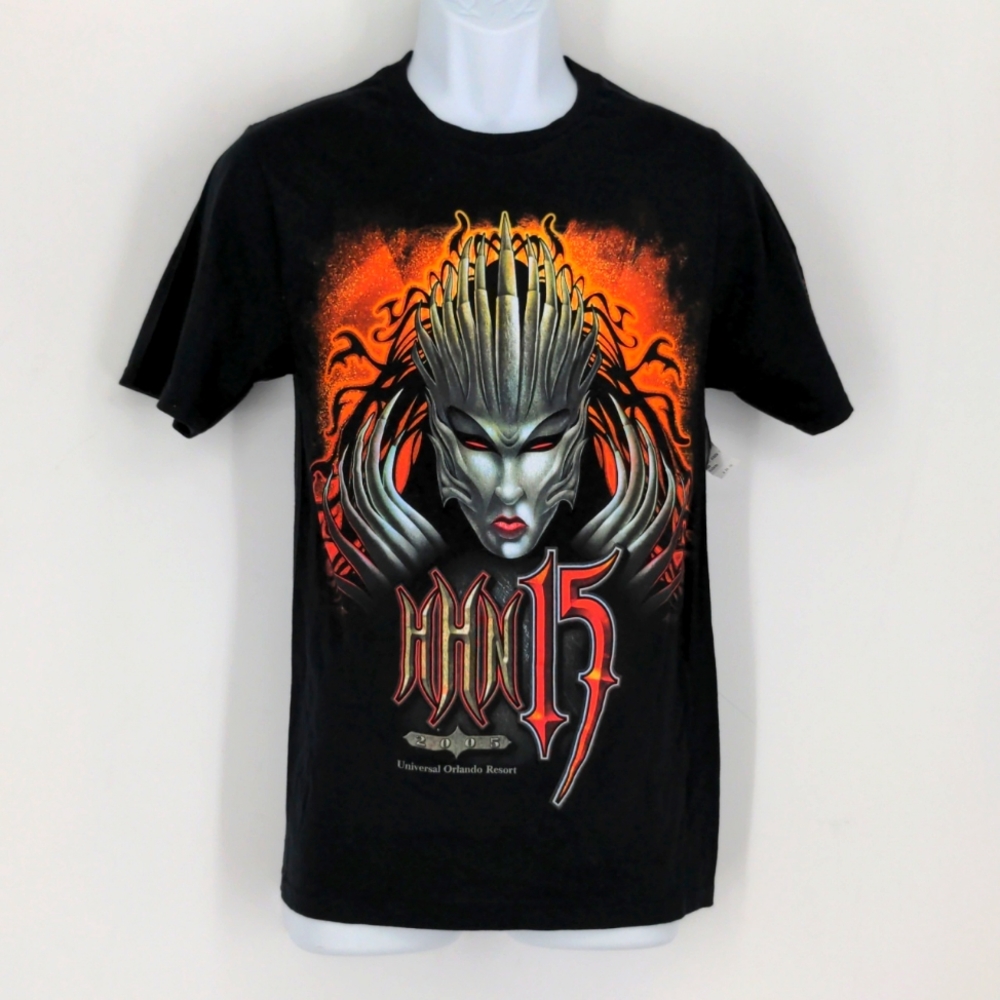 Halloween Horror Nights Universal Studios HHN 15 2005 Throwbacks T-Shirt XS NWT